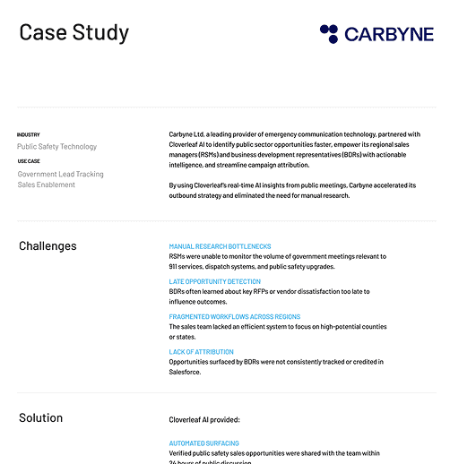 Carbyne Case Study